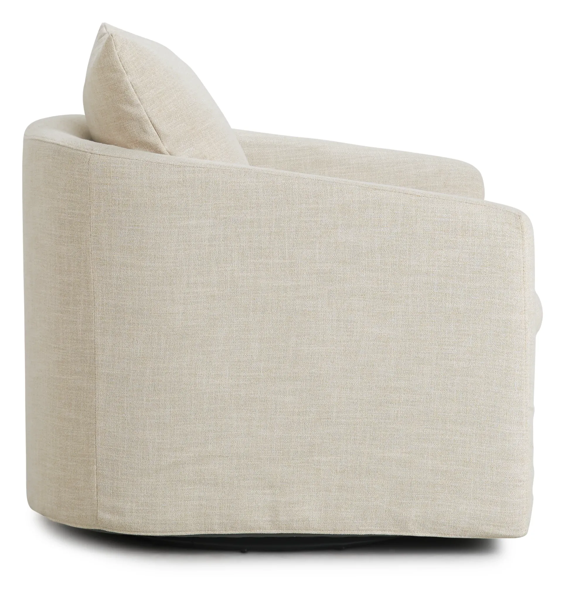 Willow Light Beige Fabric Swivel Chair