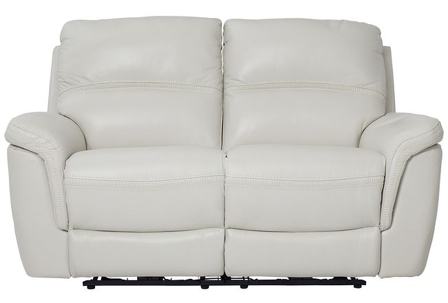 Finn Light Beige Fabric Reclining Loveseat Living Room Reclining Loveseats City Furniture