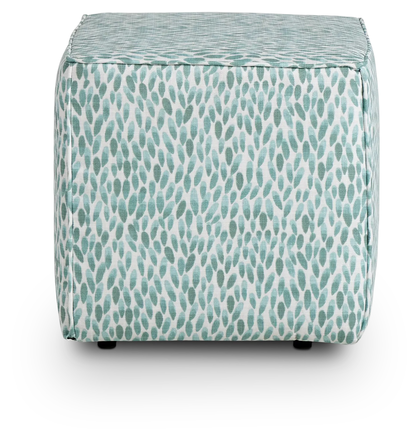 Lotus Light Blue Indoor/outdoor Accent Ottoman