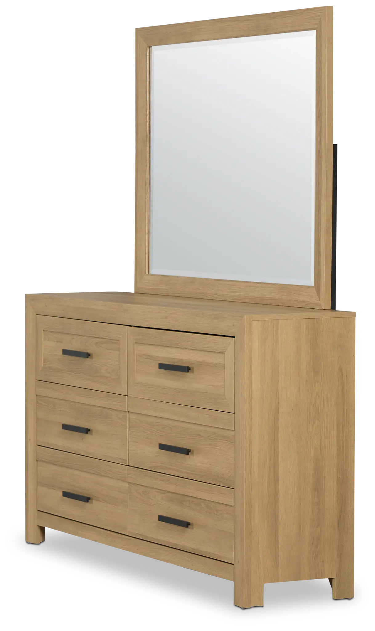 Delray Light Tone Dresser & Mirror Delray Light Tone Dresser & Mirror