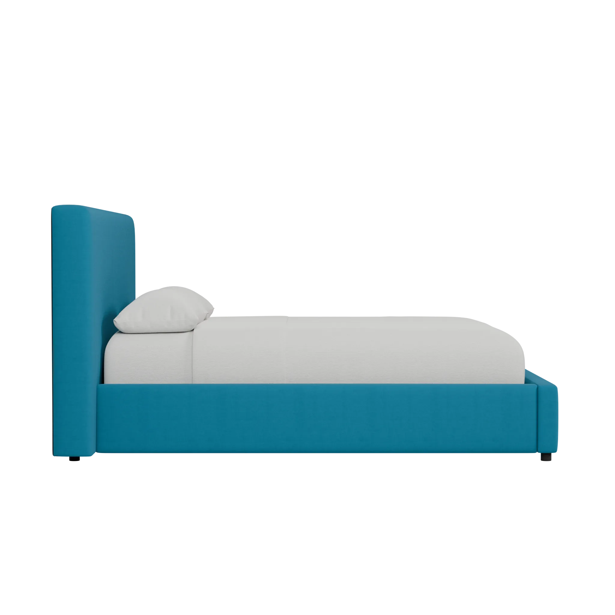 Grayton Joya Teal 44" Upholstered Platform Bed