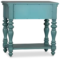 Savannah Teal 1-drawer Nightstand