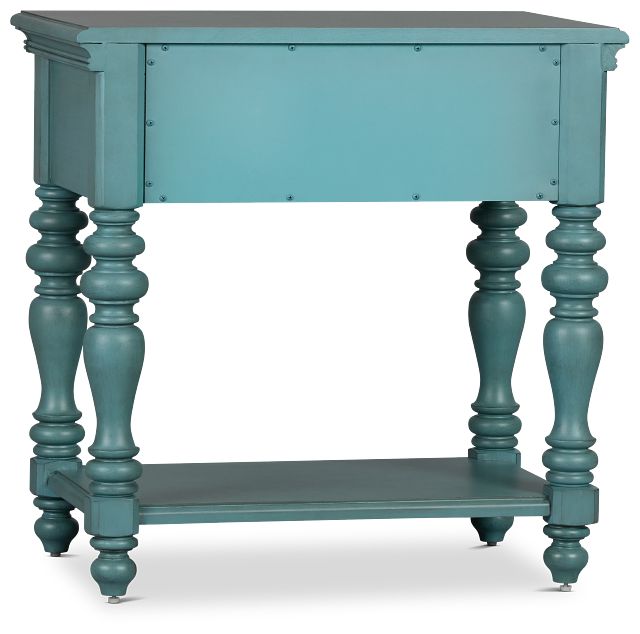 Savannah Teal 1-drawer Nightstand