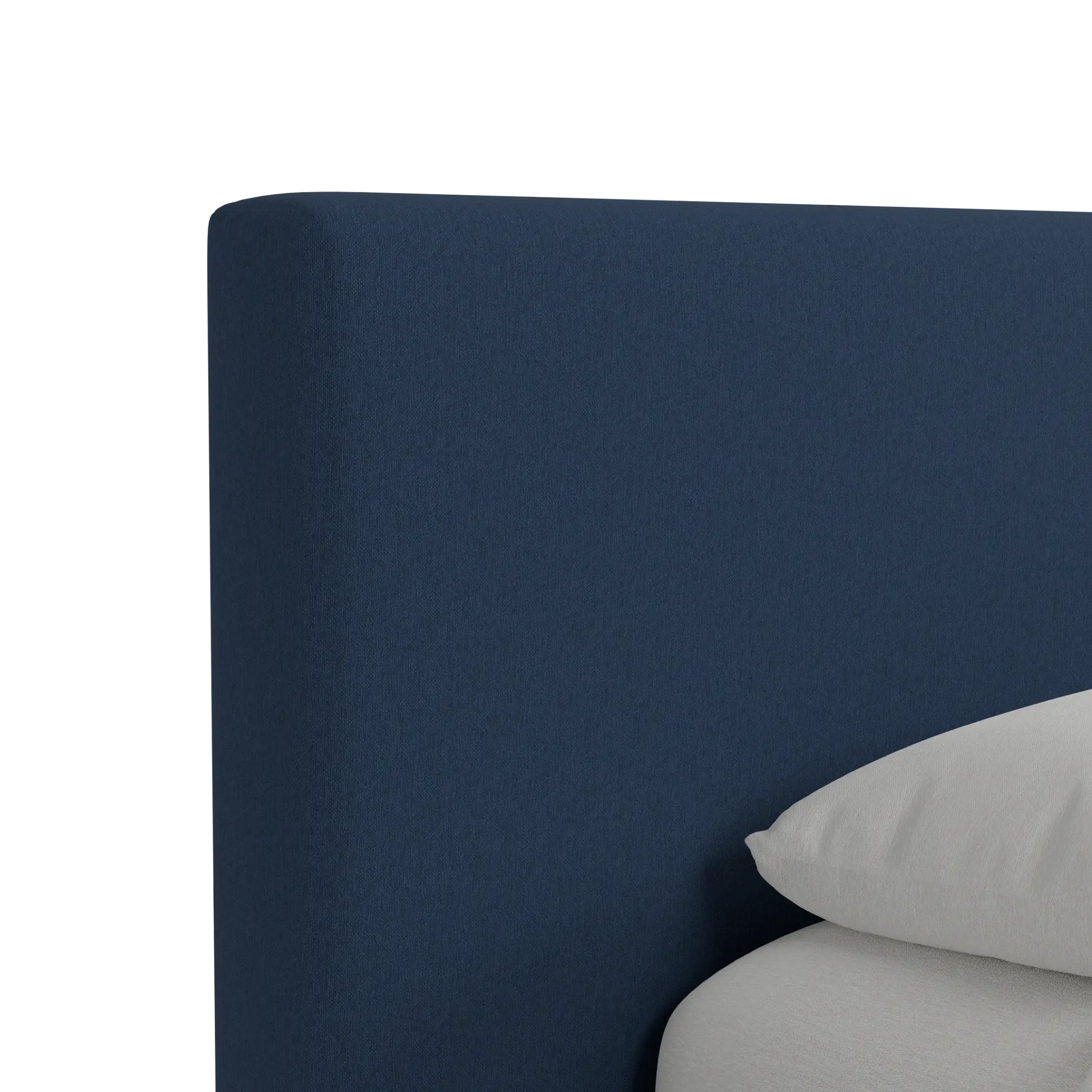 Grayton Revenue Dark Blue 44" Upholstered Platform Bed Grayton Revenue Dark Blue 44" Upholstered Platform Bed