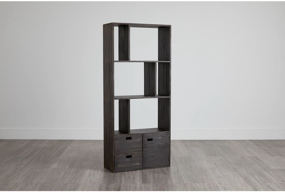 Indigo Light Brown Wood Bookcase, (0)