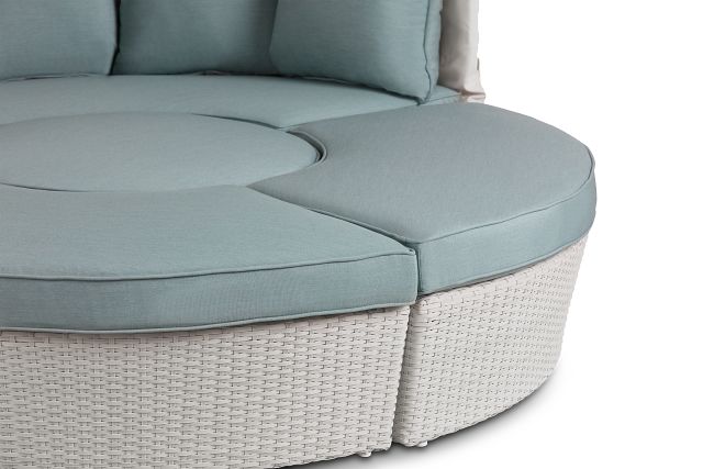 Biscayne Teal Canopy Daybed