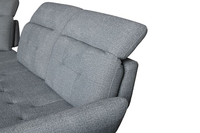 Micah Dark Gray Fabric Left Chaise Sectional