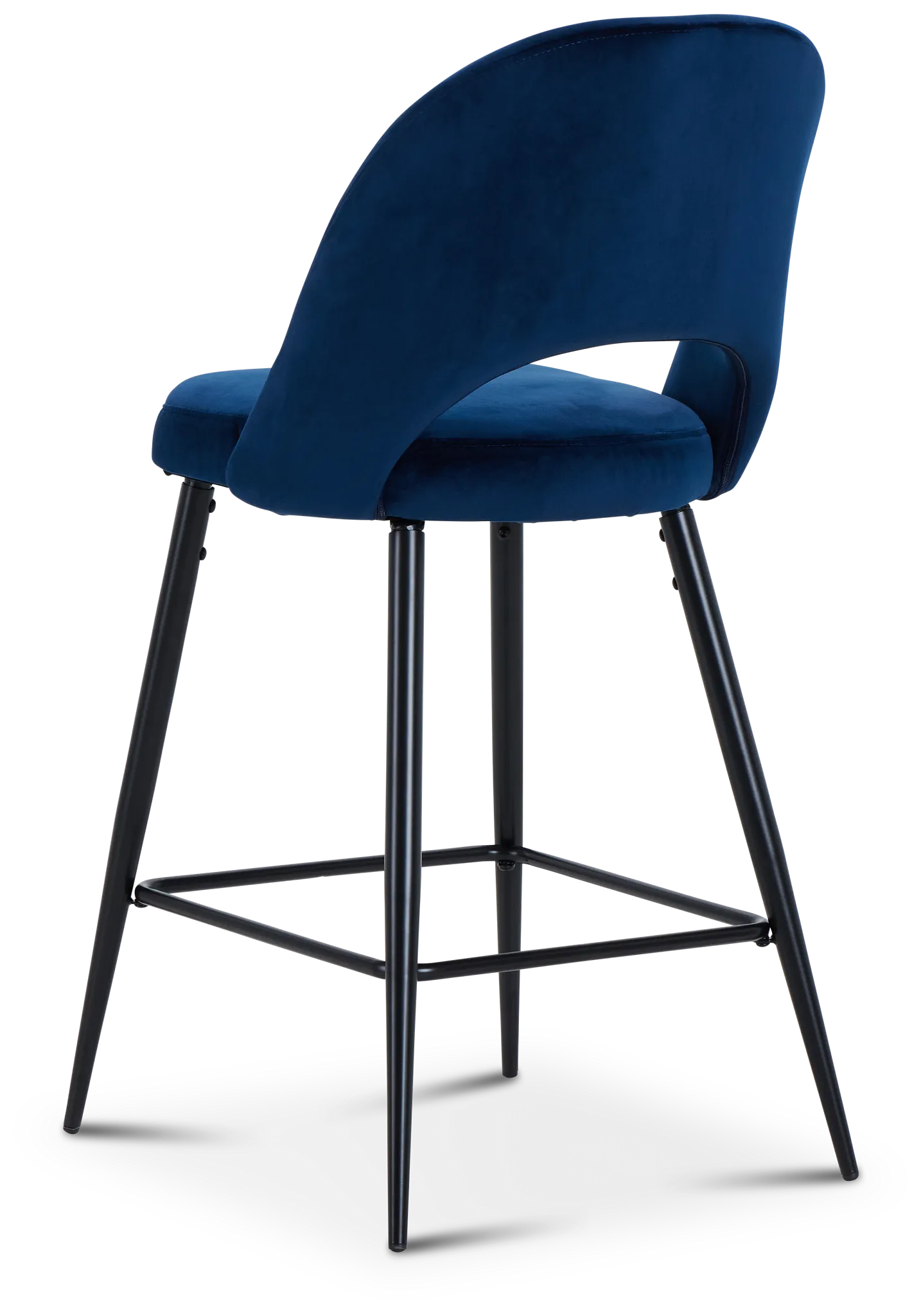 Kelly Dark Blue 28" Upholstered Barstool