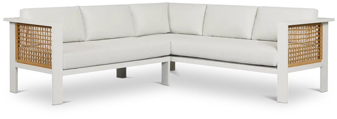 Sunrise White Small Left Chaise Sectional Sunrise White Small Left Chaise Sectional