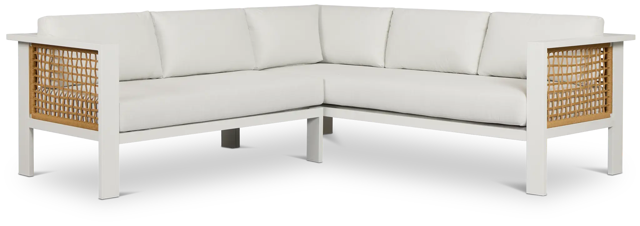Sunrise White Small Left Chaise Sectional Sunrise White Small Left Chaise Sectional