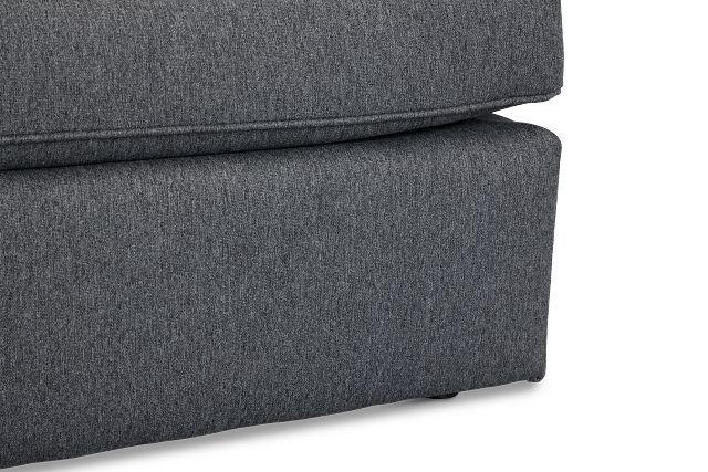 Siesta Delray Dark Gray Fabric Ottoman