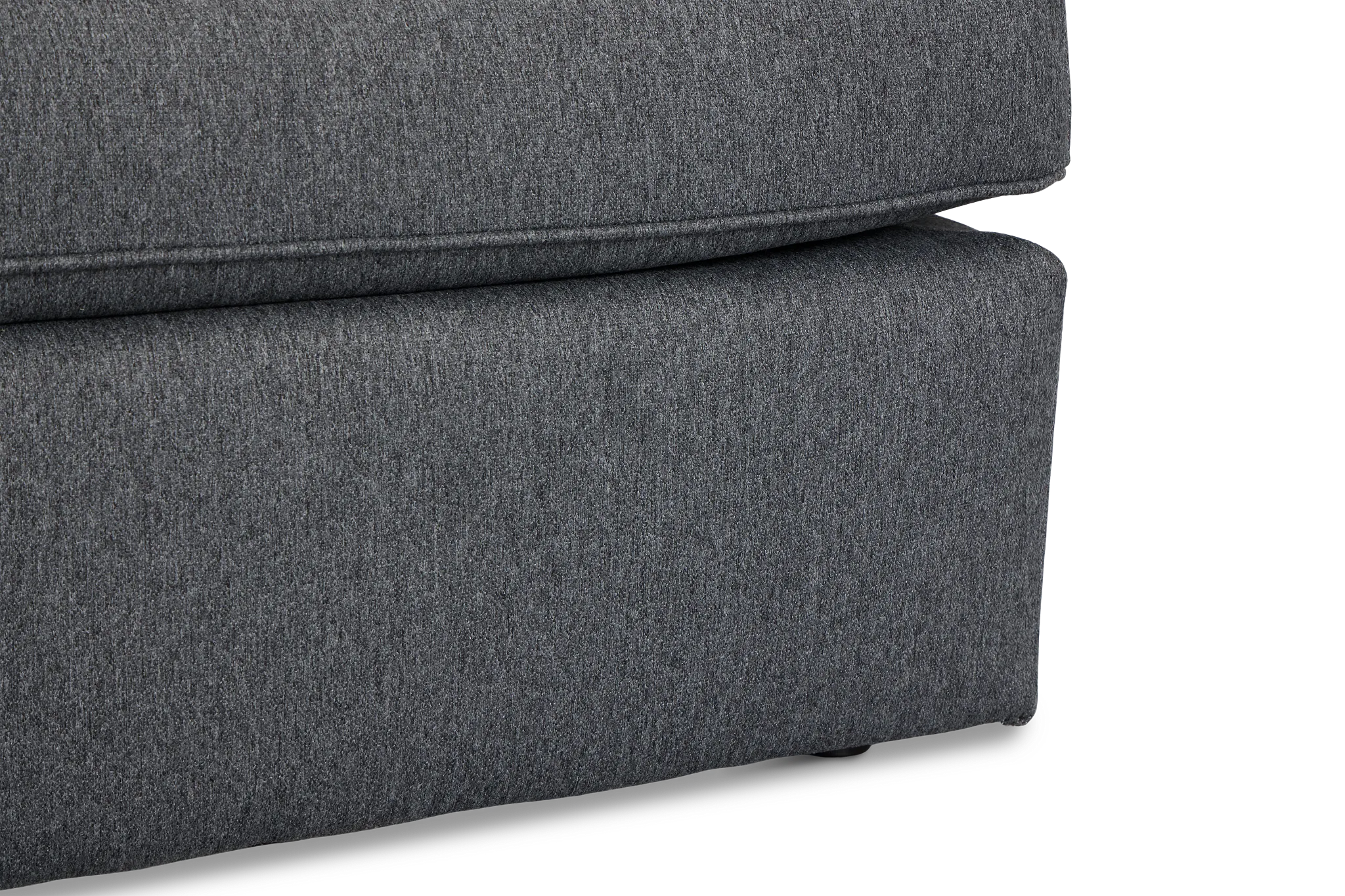 Siesta Delray Dark Gray Fabric Ottoman