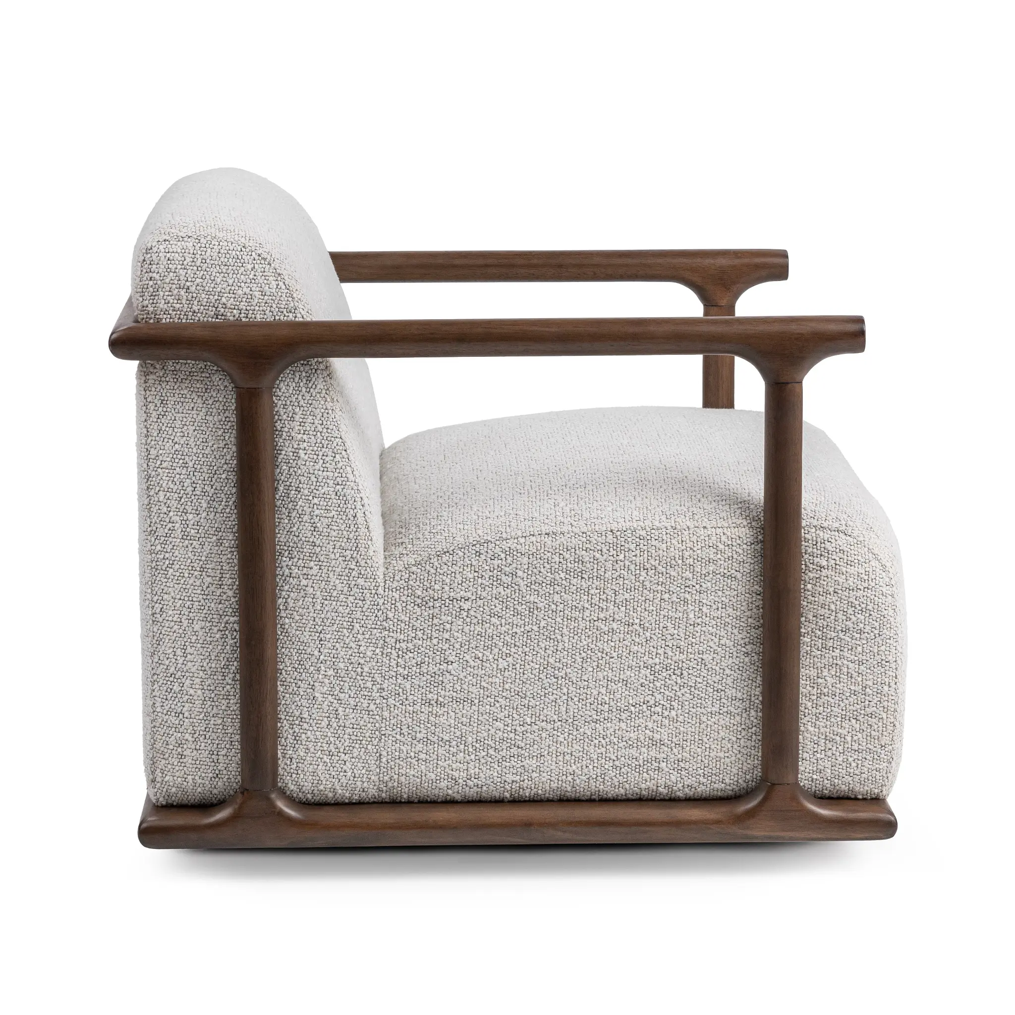 Coal Beige Fabric Swivel Accent Chair Coal Beige Fabric Swivel Accent Chair