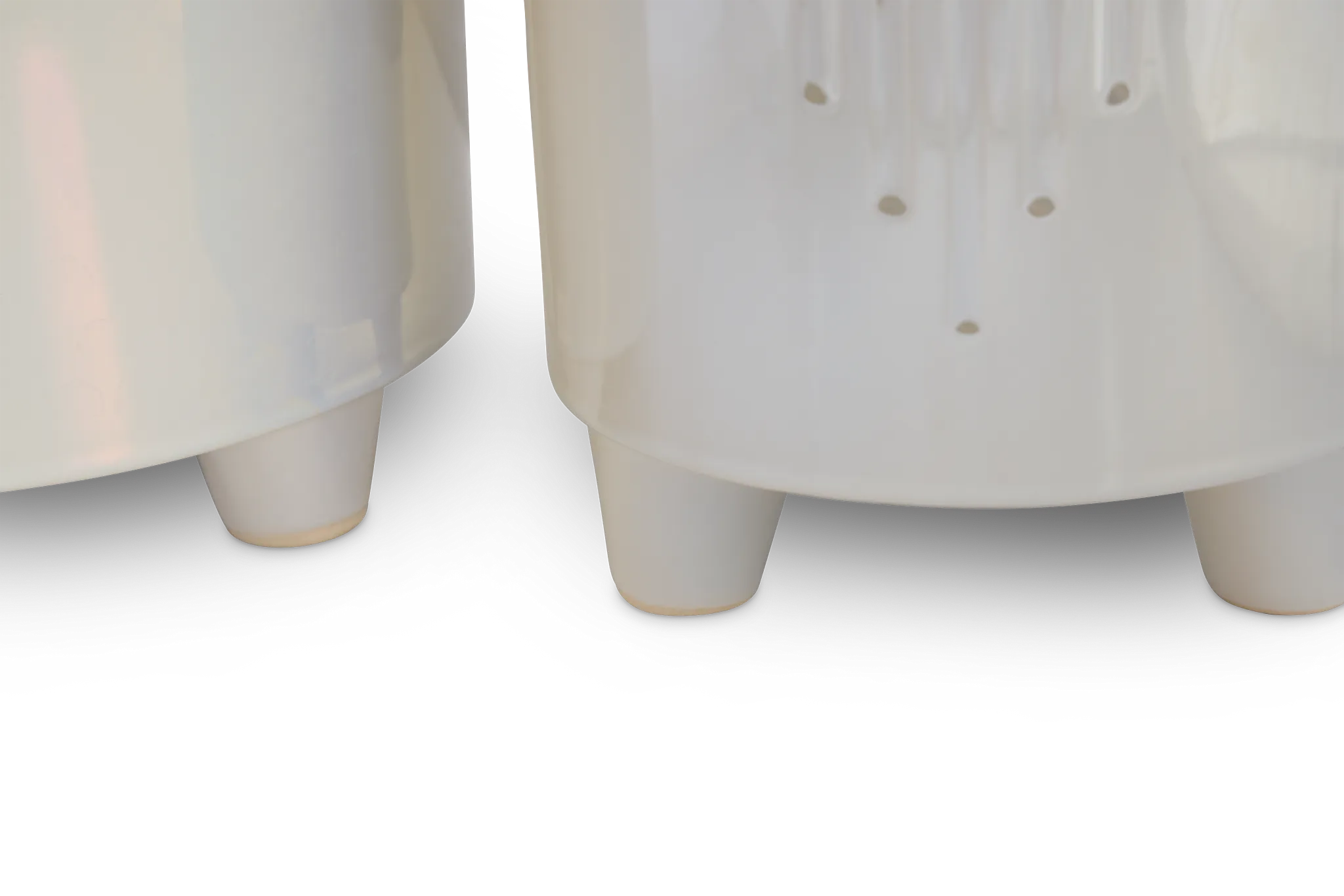 Moonie White Set Of 2 Planter