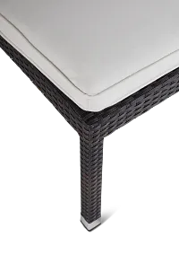 Zen White 84" Rectangular Table & 4 Chairs