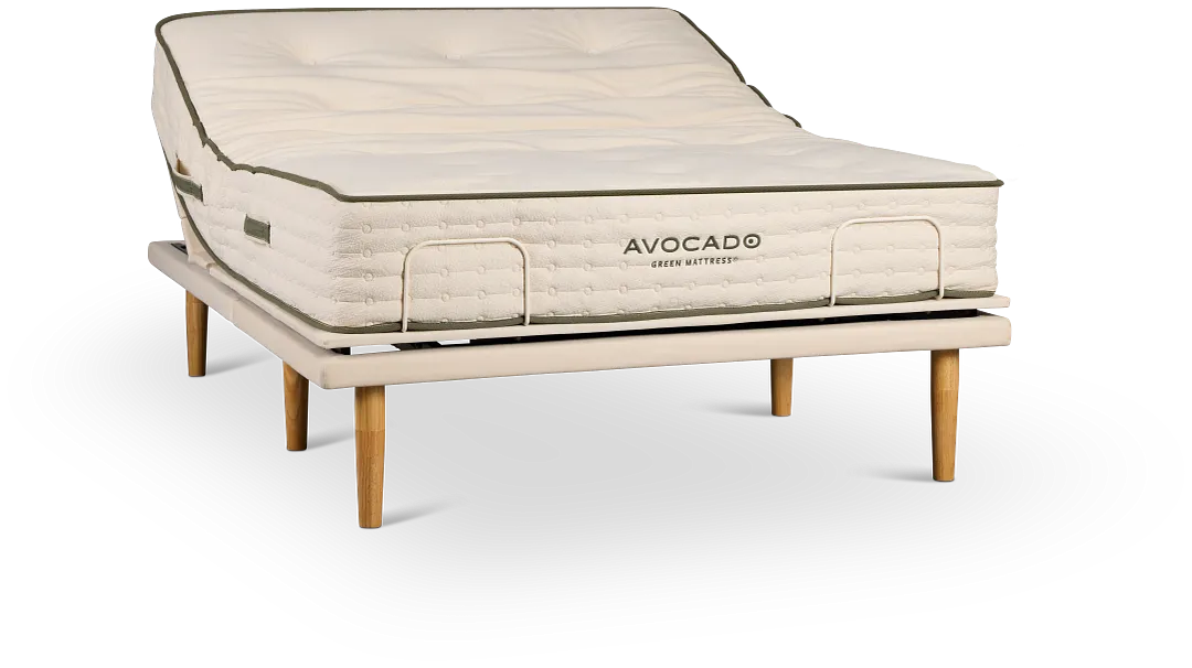 Avocado Green Firm Eco Plus Adjustable Base Mattress Set