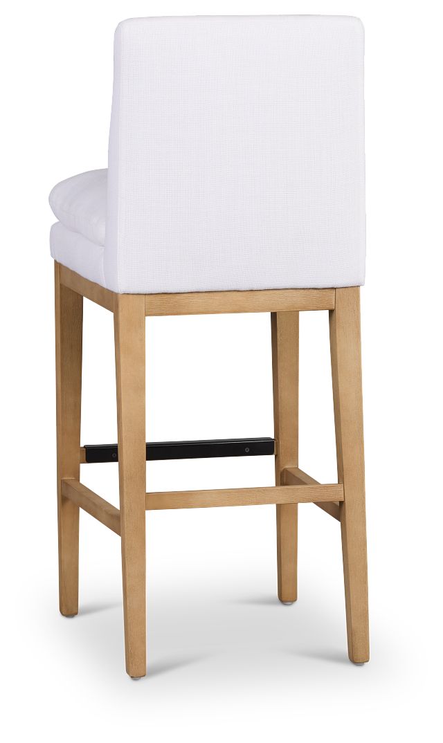 Willow Whitefabric 30" Upholstered Barstool