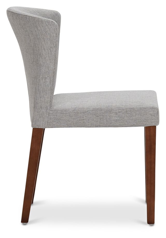 Bentley Light Gray Upholstered Side Chair (3)