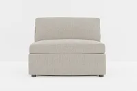 Destin Elevation Khaki Fabric Armless Chair