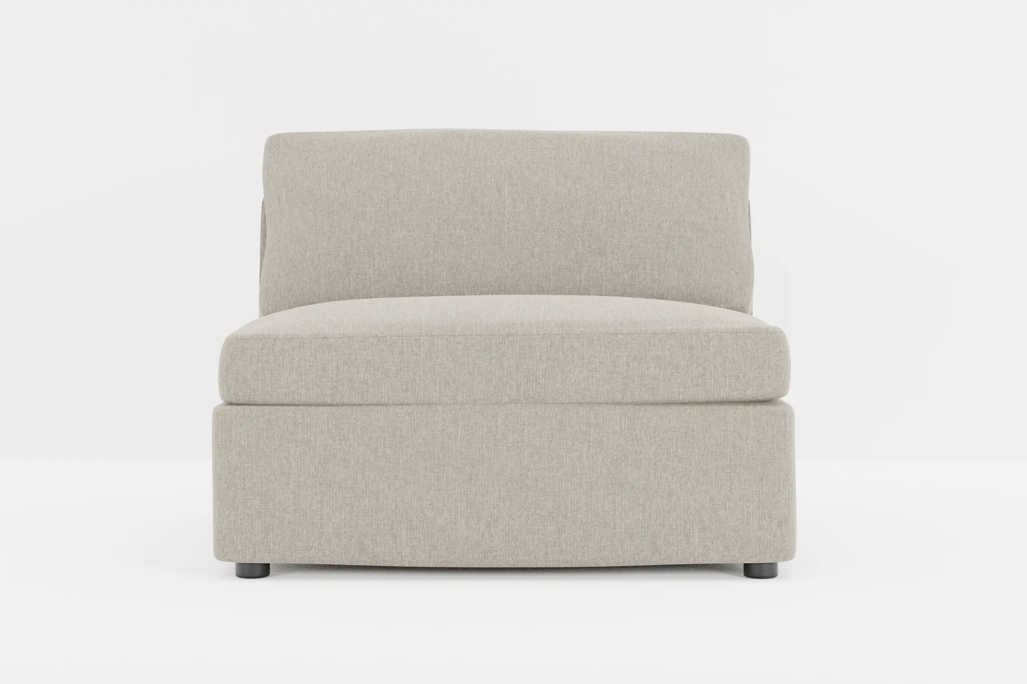 Destin Elevation Khaki Fabric Armless Chair Destin Elevation Khaki Fabric Armless Chair