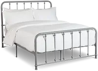 Rory Gray Metal Panel Bed
