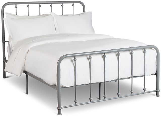 Rory Gray Metal Panel Bed