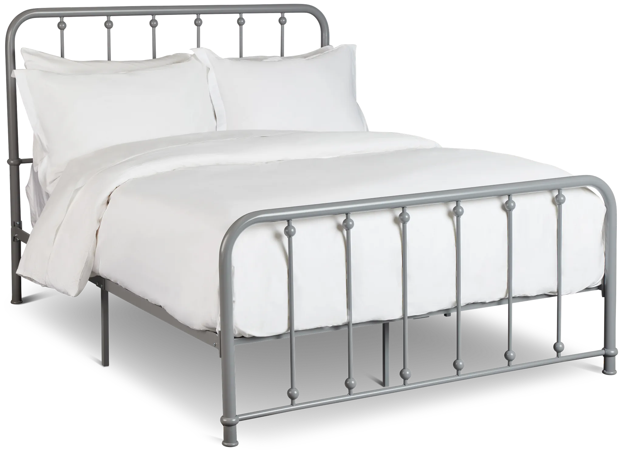 Rory Gray Metal Panel Bed