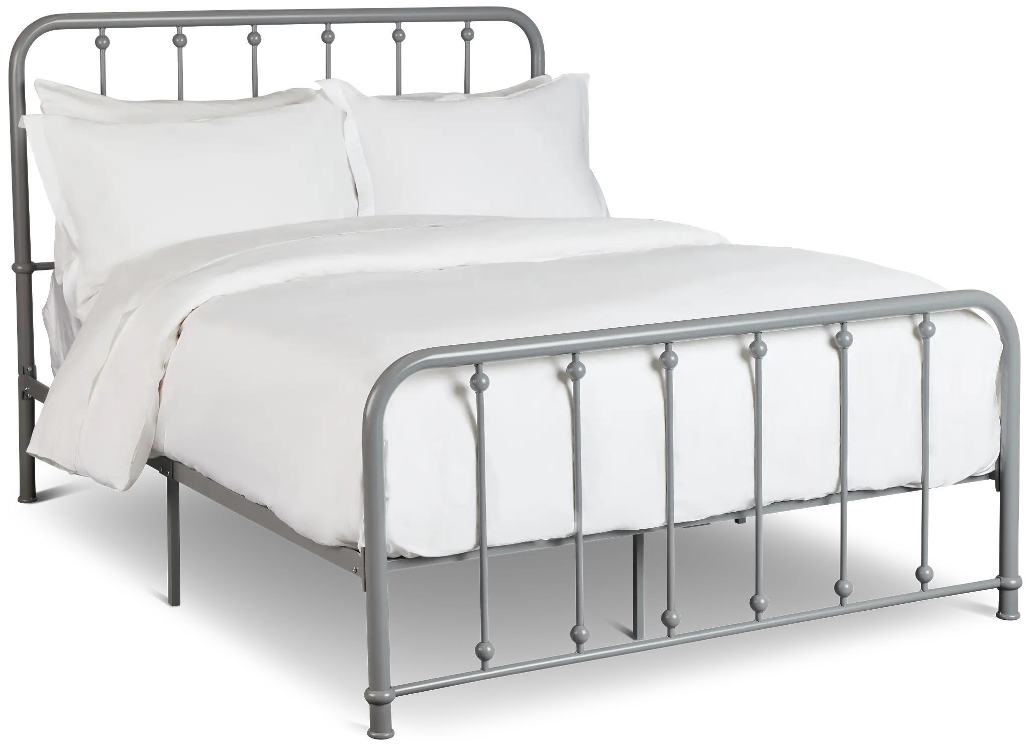 Rory Gray Metal Panel Bed Rory Gray Metal Panel Bed