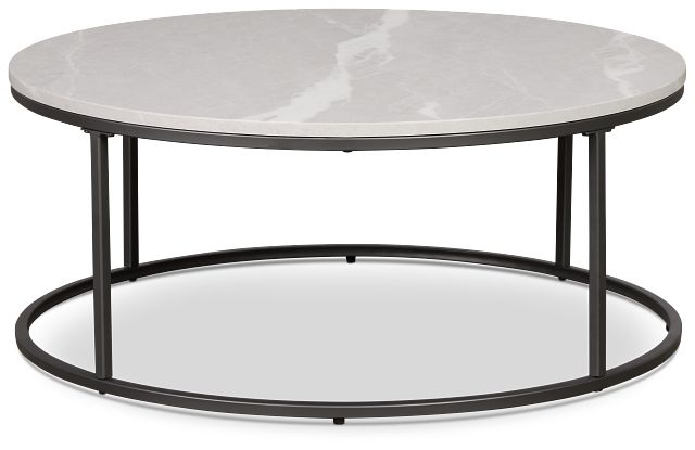 Joliet Gray Round Coffee Table