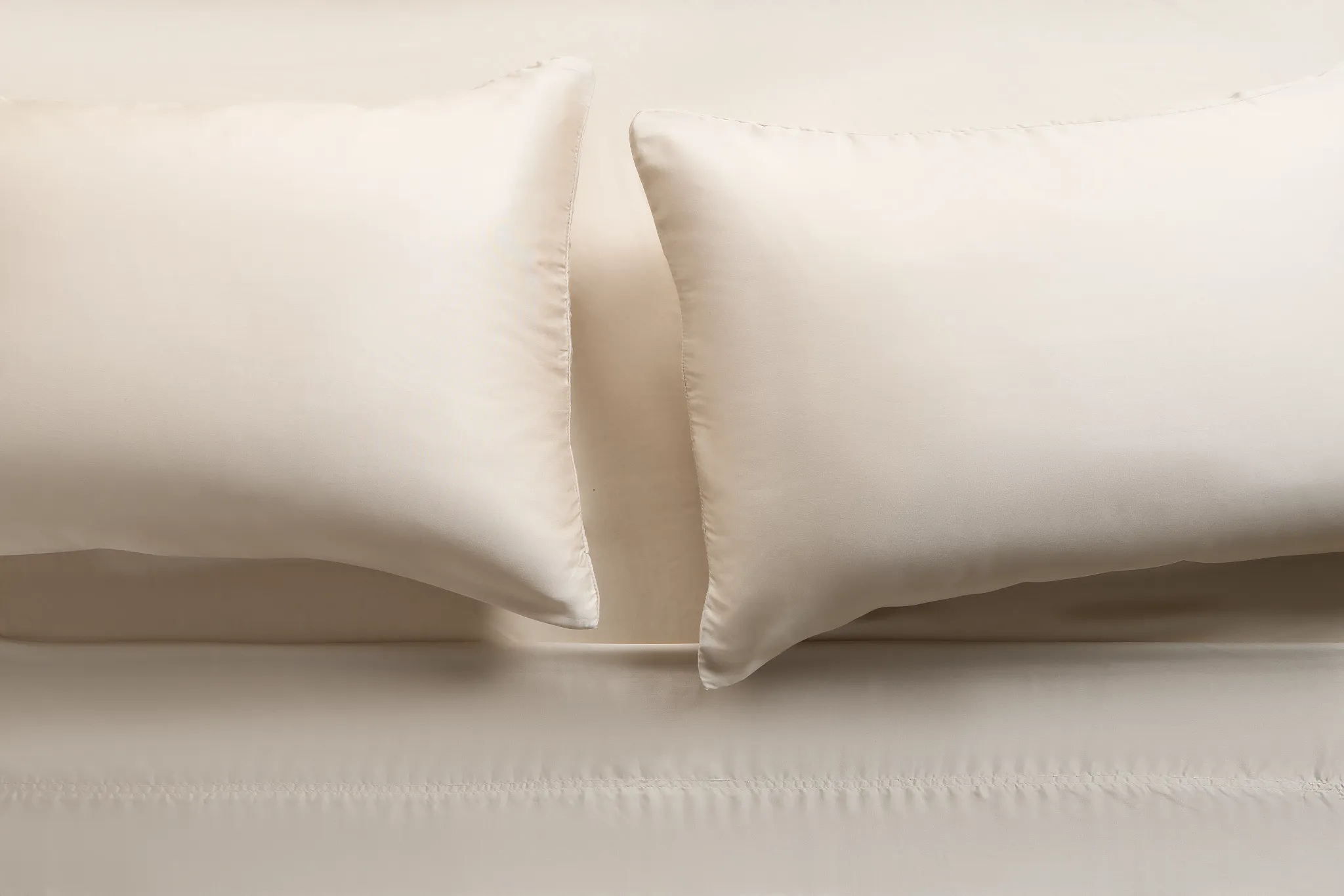 Rest & Renew Tencel Beige 300 Thread Set Of 2 Pillowcases