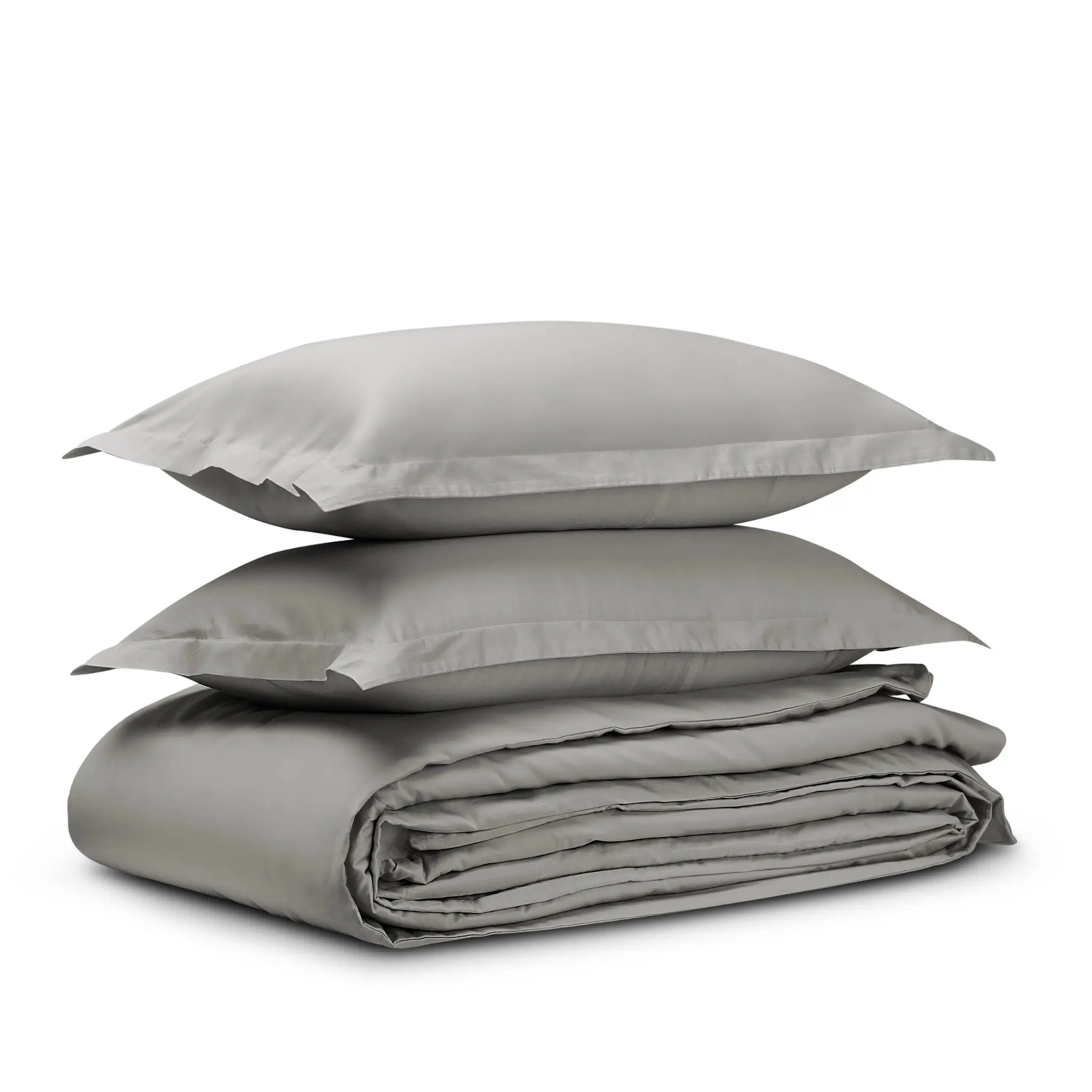 Rest & Renew Cotton Sateen Gray 300 Thread Duvet Set Rest & Renew Cotton Sateen Gray 300 Thread Duvet Set