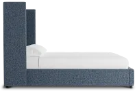 Captiva Maguire Blue 60" Upholstered Shelter Bed