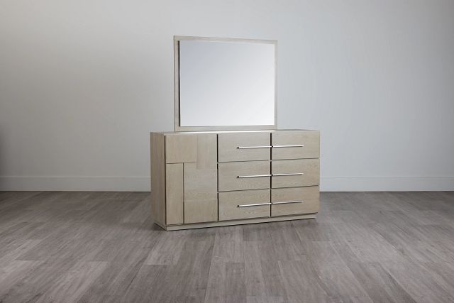 Destination Light Tone Door Dresser & Mirror