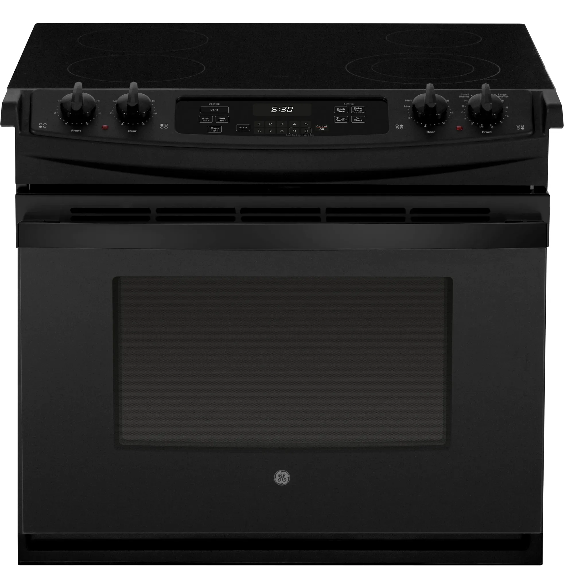 Ge 630 Series Black 30" Electric Range