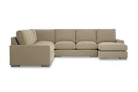 Edgewater Elite Taupe Large Right Chaise Sectional