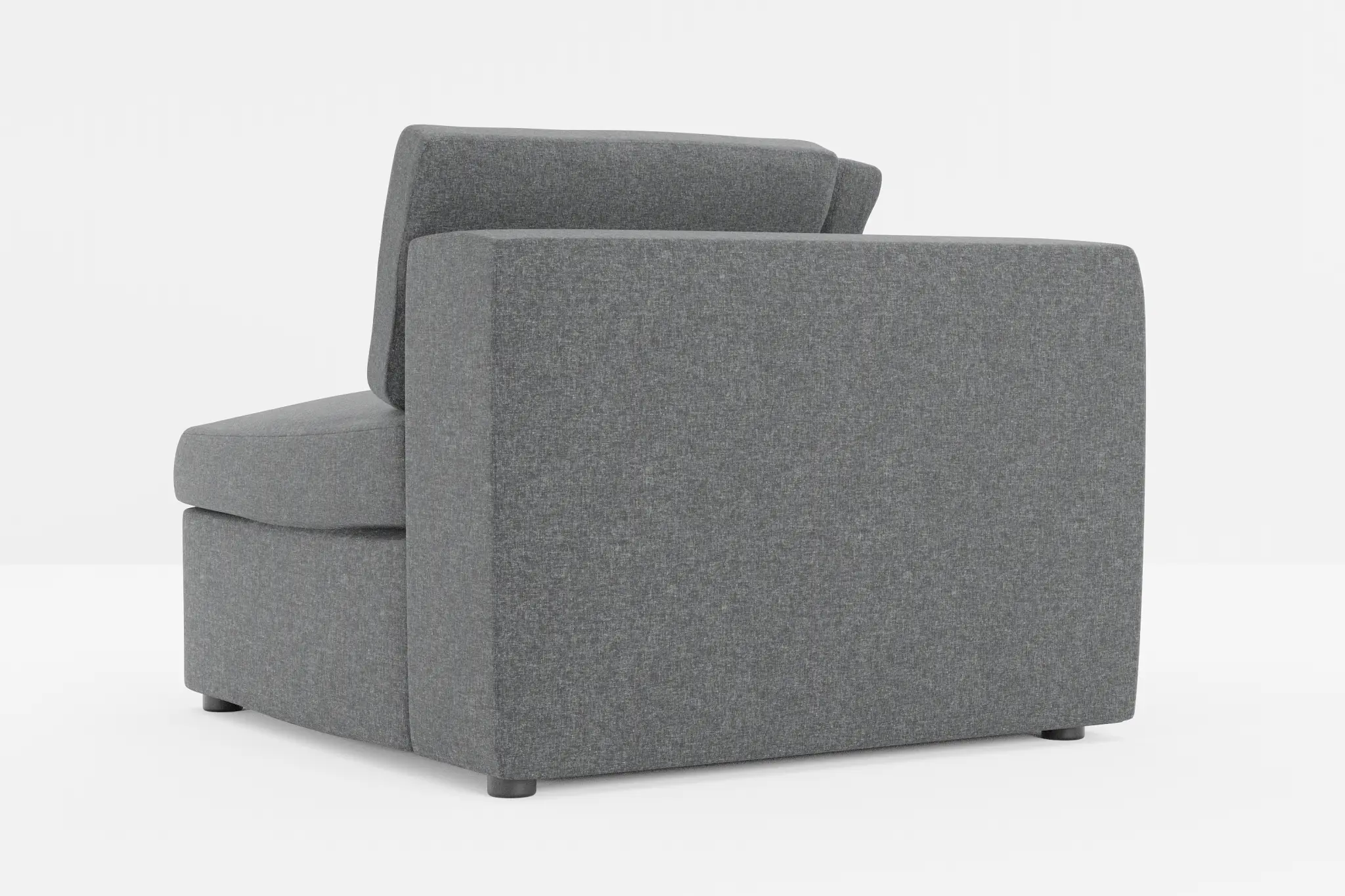 Destin Delray Dark Gray Fabric Corner Chair Destin Delray Dark Gray Fabric Corner Chair