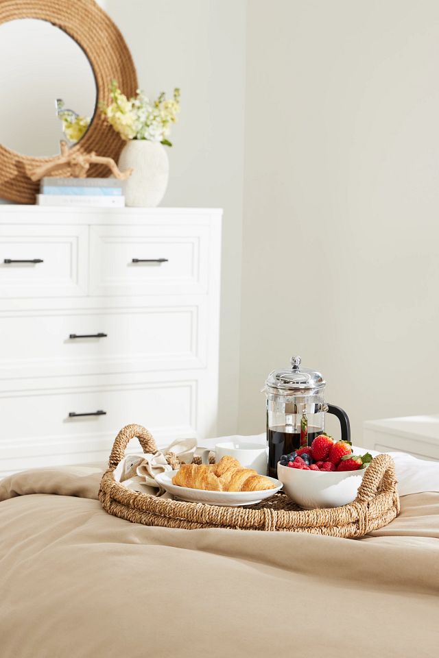 Nantucket Light Tone Woven Panel Bed