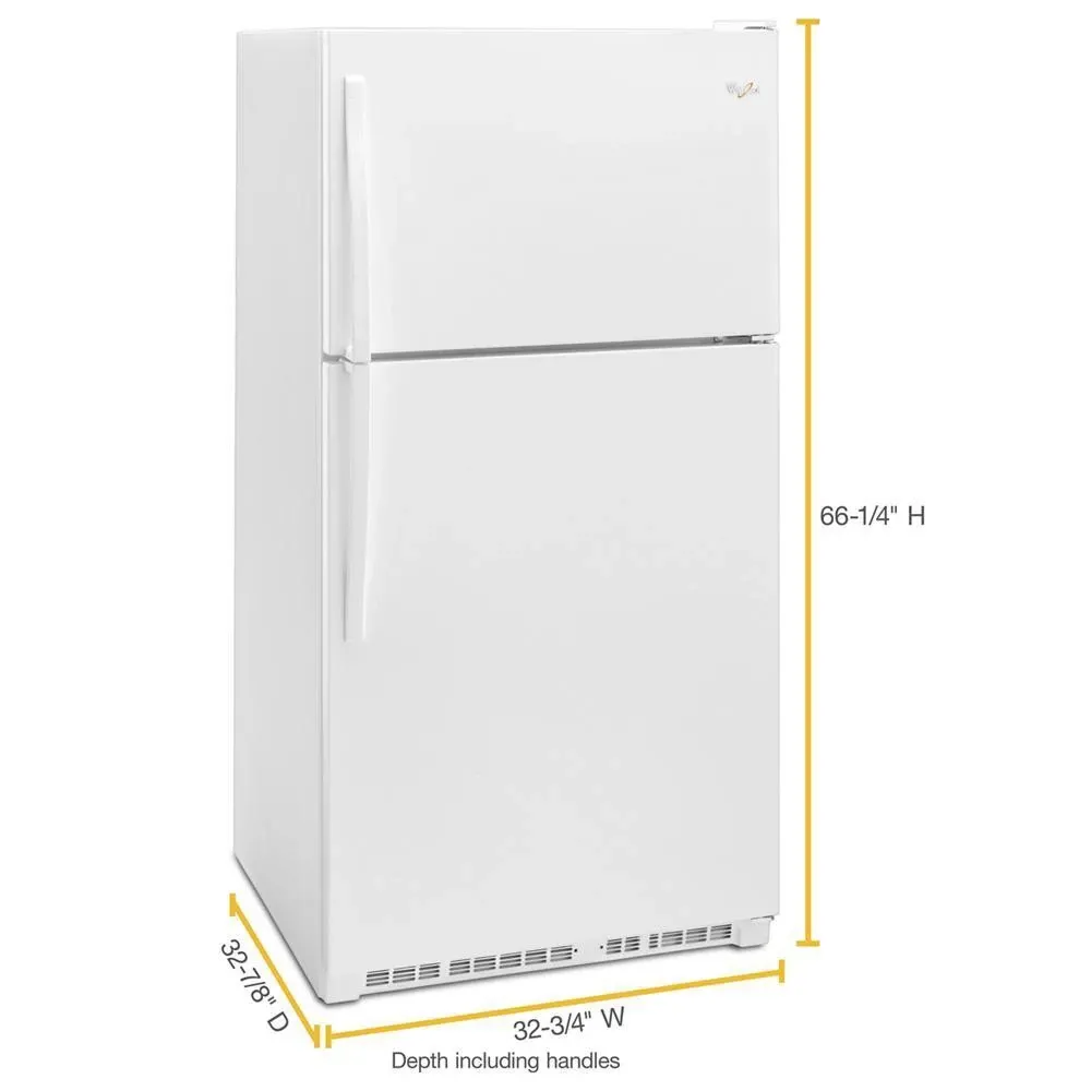 Whirlpool 311 Series White Top Freezer Refrigerator