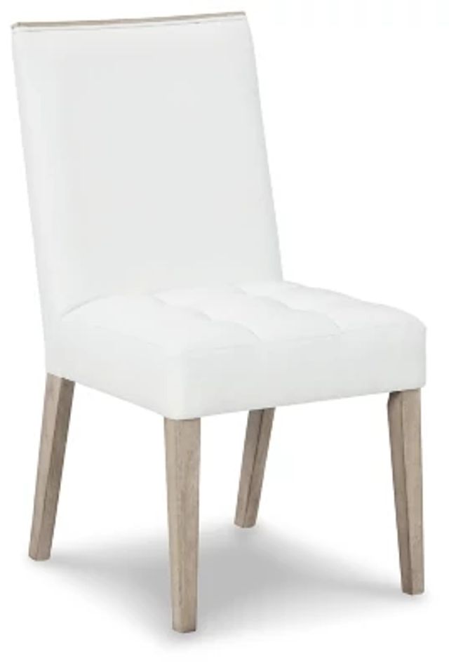 Wendora White Upholstered Side Chair