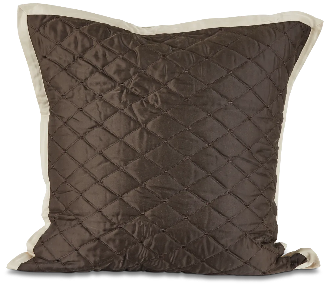 Colorburn Brown Euro Sham