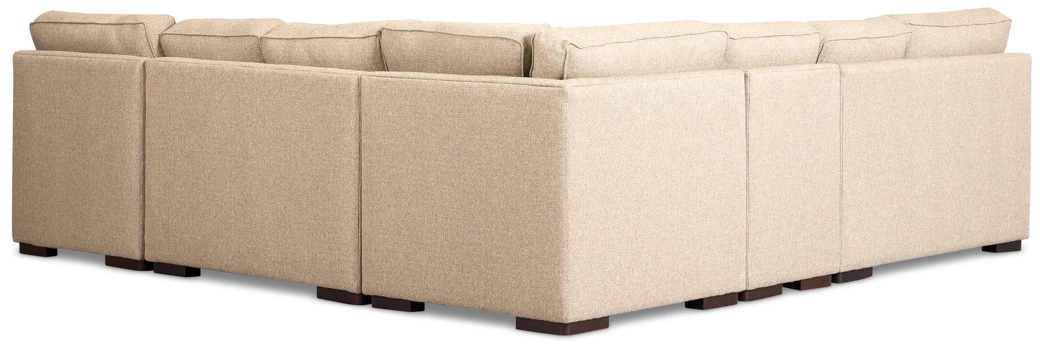 Sinclair Brown Fabric Large Right Chaise Sectional
