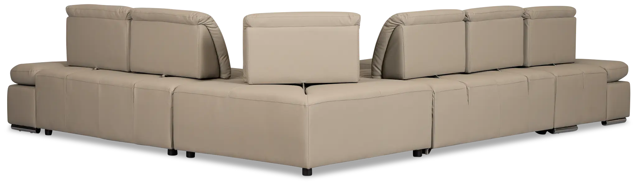 Eden Gray Micro Medium Left Chaise Sleeper Sectional Eden Gray Micro Medium Left Chaise Sleeper Sectional