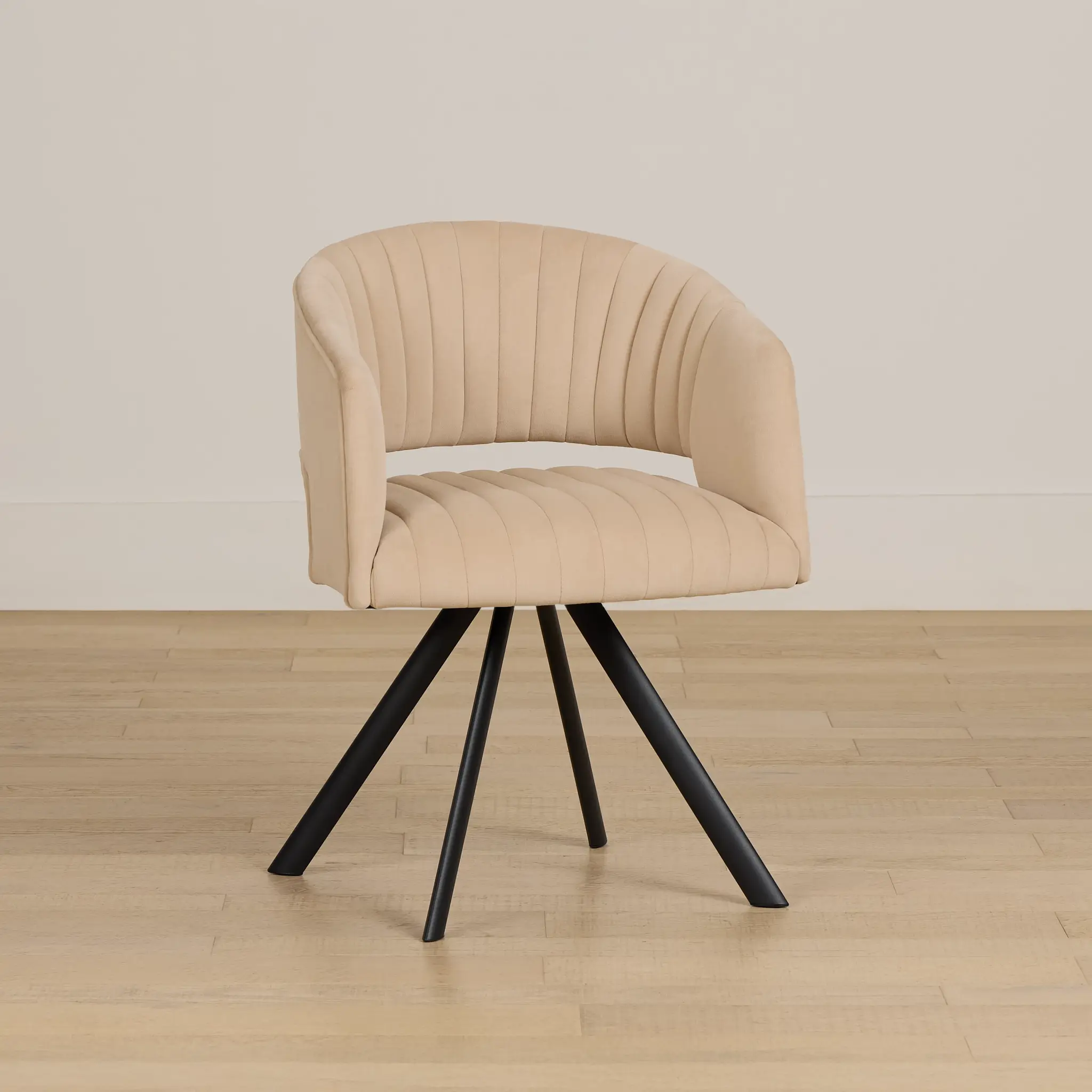 Mandy Beige Velvet Swivel Accent Chair Mandy Beige Velvet Swivel Accent Chair