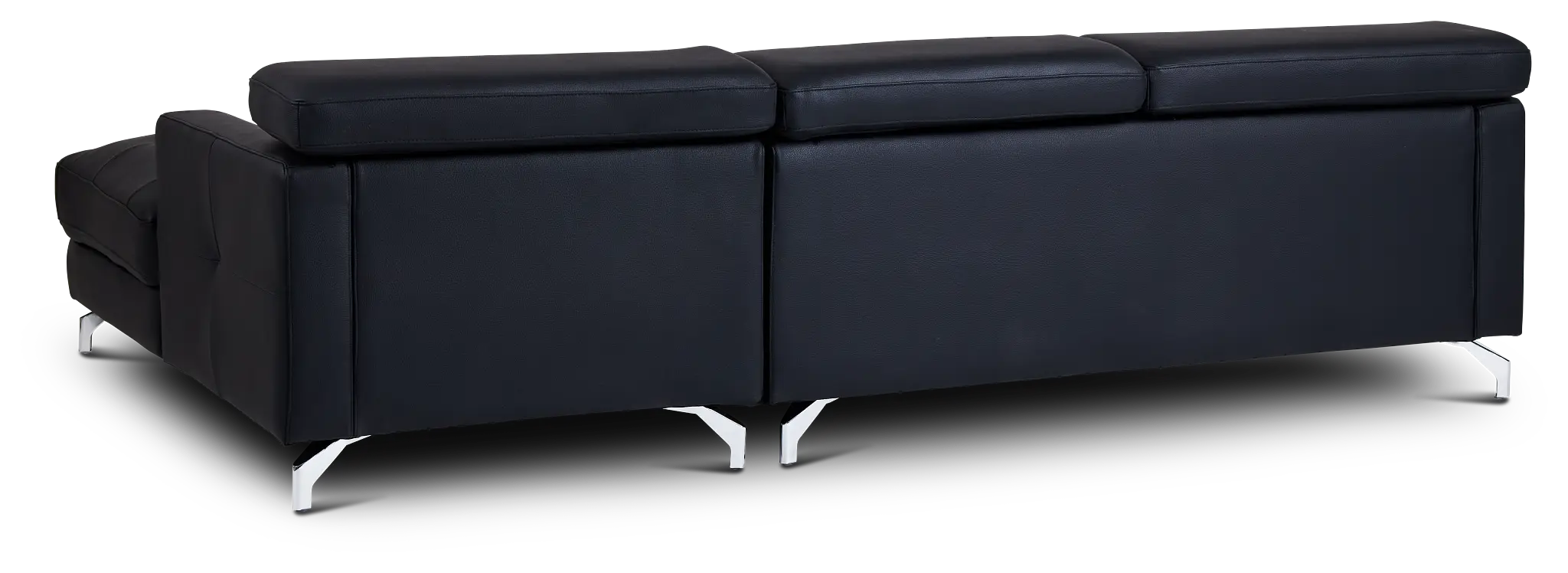 Marquez Black Micro Right Chaise Sectional Marquez Black Micro Right Chaise Sectional