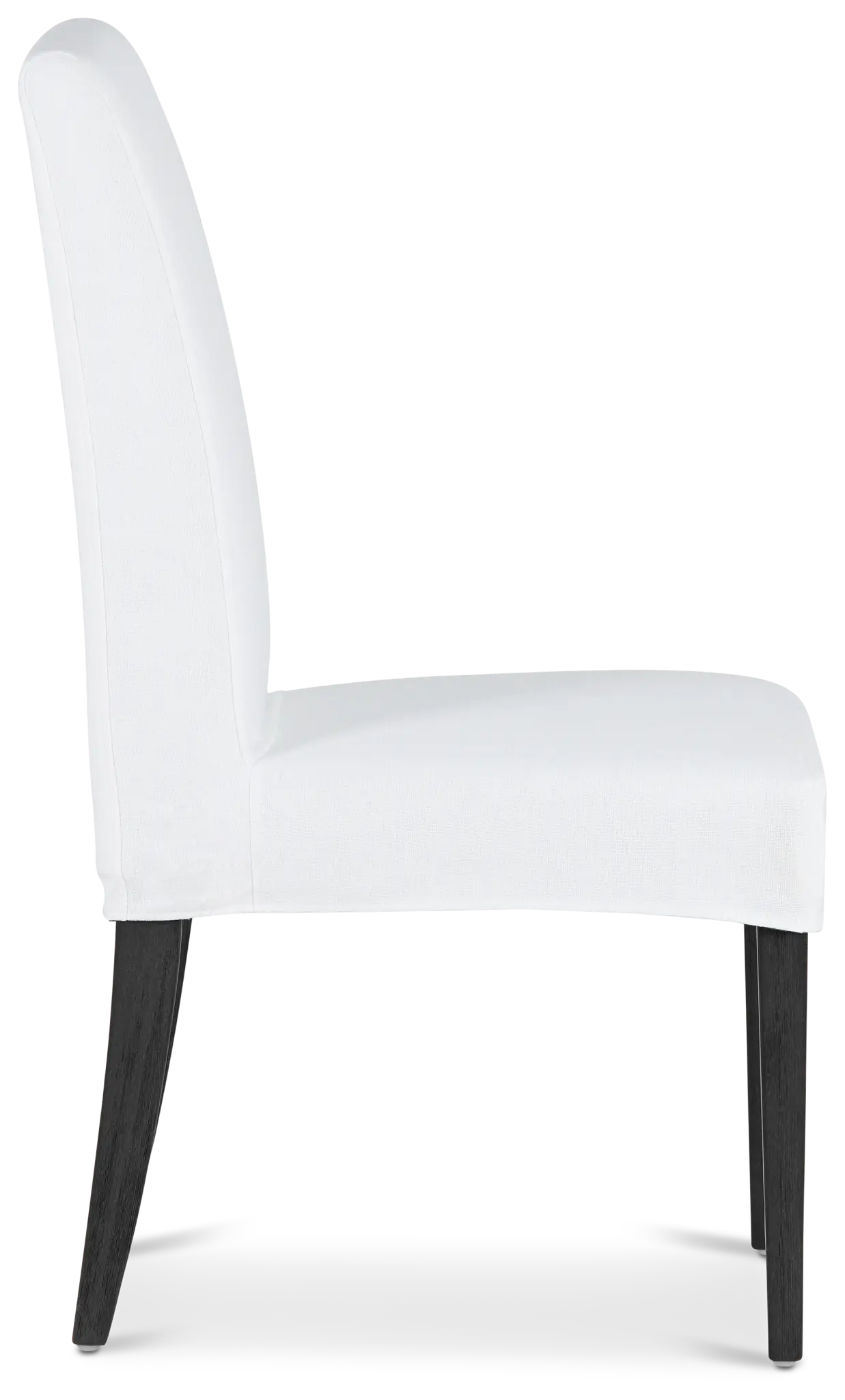 Harbor White Short Slipcover Chair With Dark-tone Leg Harbor White Short Slipcover Chair With Dark-tone Leg