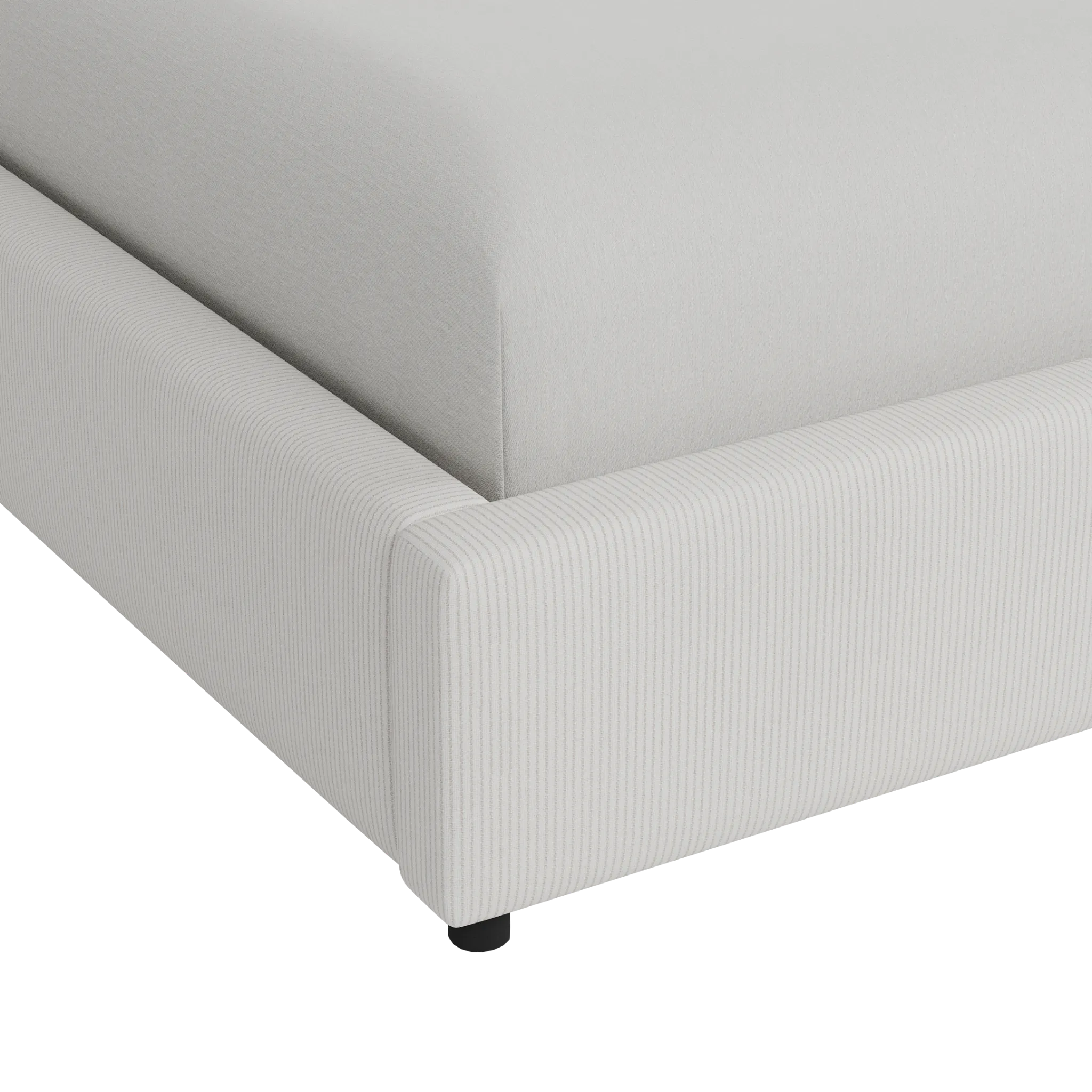 Grayton Lucy Light Beige 54" Upholstered Platform Bed