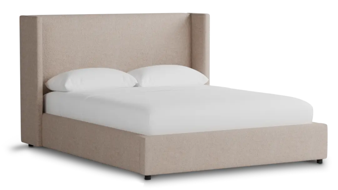 Captiva Elite Light Taupe 48" Upholstered Shelter Bed Captiva Elite Light Taupe 48" Upholstered Shelter Bed