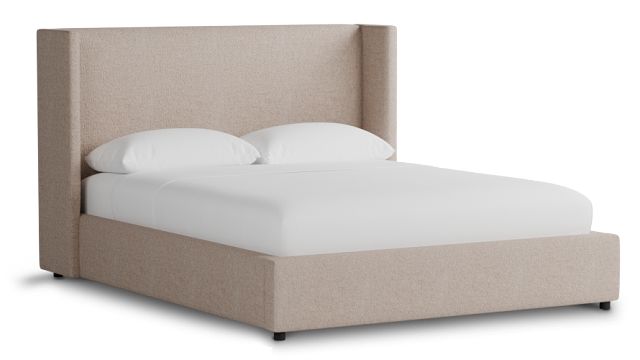 Captiva Elite Light Taupe 48" Upholstered Shelter Bed