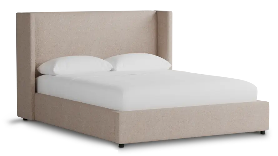 Captiva Elite Light Taupe 48" Upholstered Shelter Bed Captiva Elite Light Taupe 48" Upholstered Shelter Bed