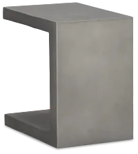 Brio Gray Square End Table